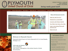Tablet Screenshot of plymouthchurchgr.org
